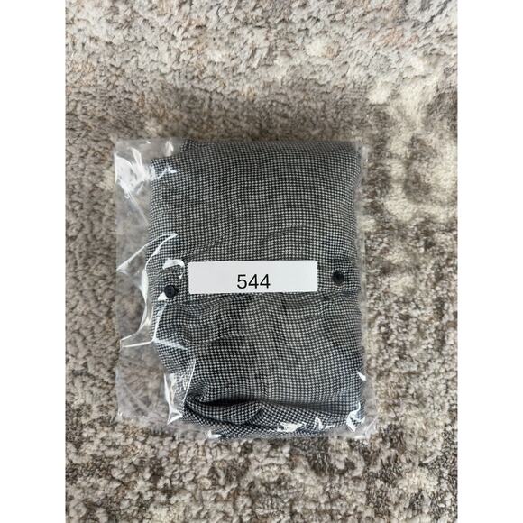 H&M Size 6 Floral Embroidered Long Sleeve Button Shirt Black White Houndstooth - Picture 9 of 9